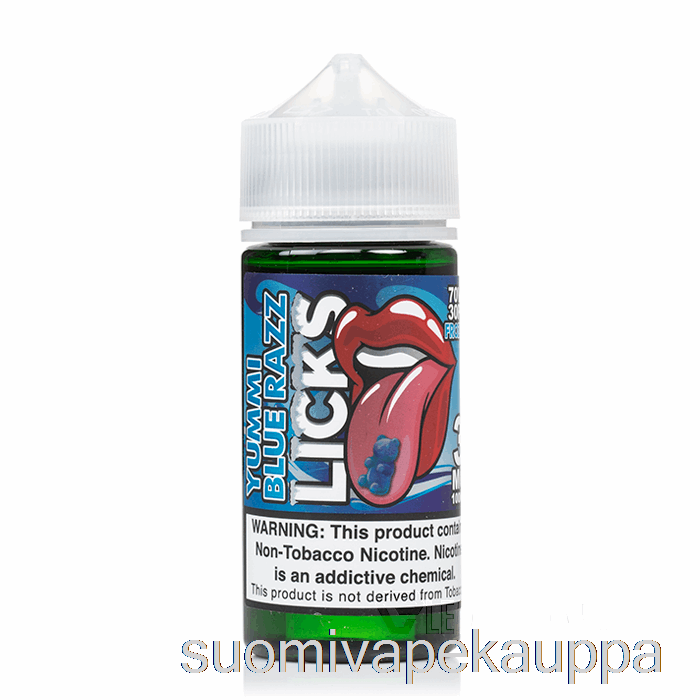 Vape Kauppa Frozty Yummi Sininen Vadelma - Licks Roll Upz - 100ml 6mg